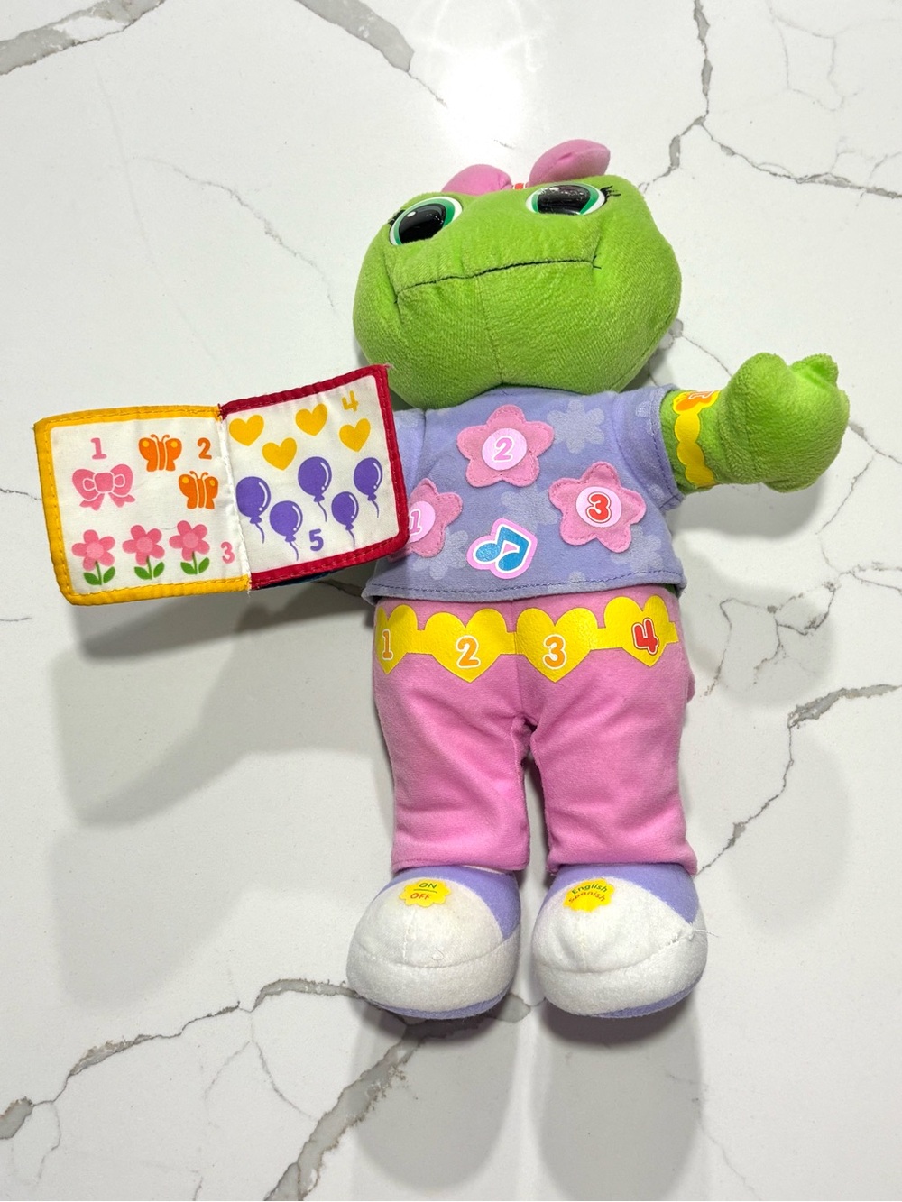 Leapfrog Lily Talking Musical Plush Green Pink Interactive Frog Learning Toy